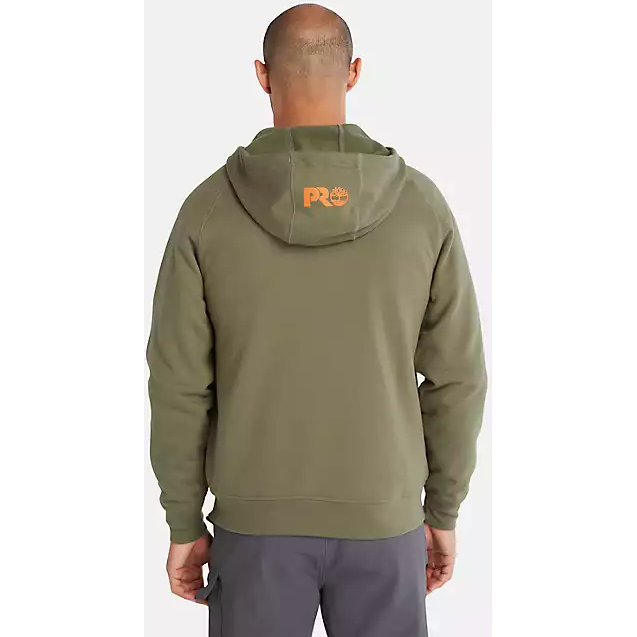 Timberland Pro Men's Hood Sport Zip Front Sweatshirt -Olive- TB0A64RNH08