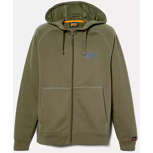 Timberland Pro Men's Hood Sport Zip Front Sweatshirt -Olive- TB0A64RNH08