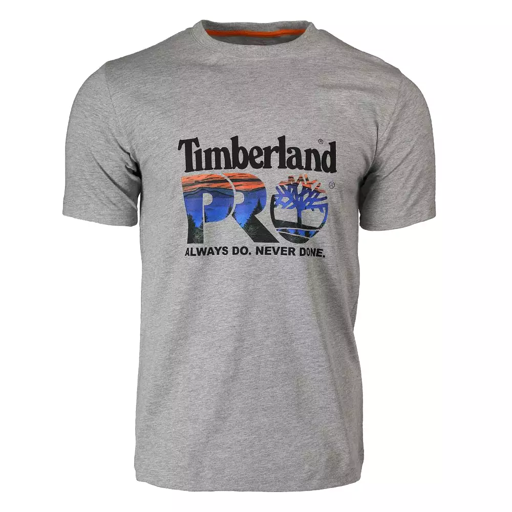 Timberland PRO Men's Short-Sleeve Cotton Core Graphic Work T-Shirt - Grey