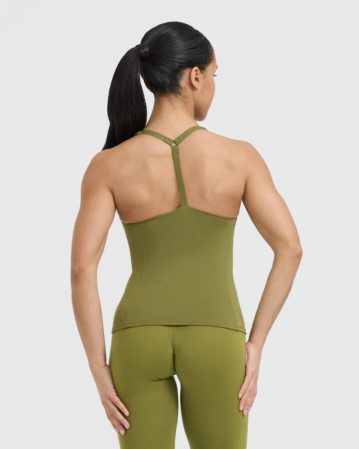 Timeless Square Neck Vest | Olive Green