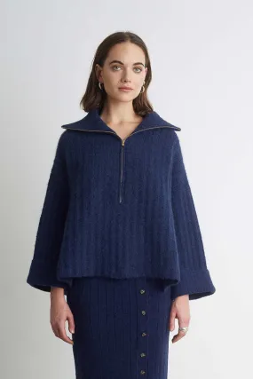 Uma Poncho - Navy