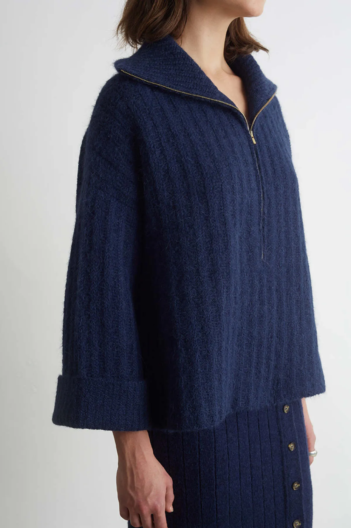 Uma Poncho - Navy