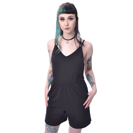 UNA PLAYSUIT - BLACK