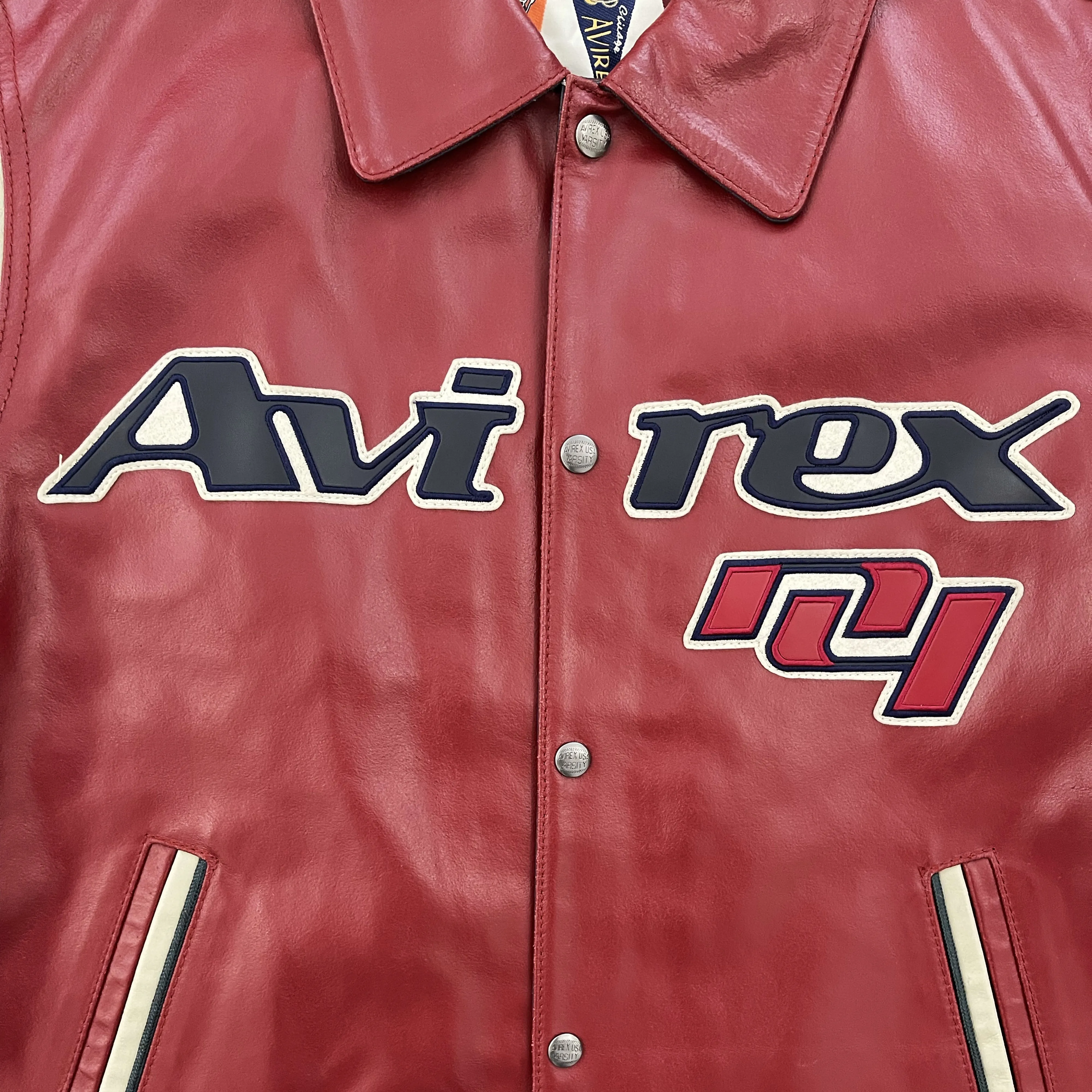 Vintage Avirex Leather Varsity Jacket