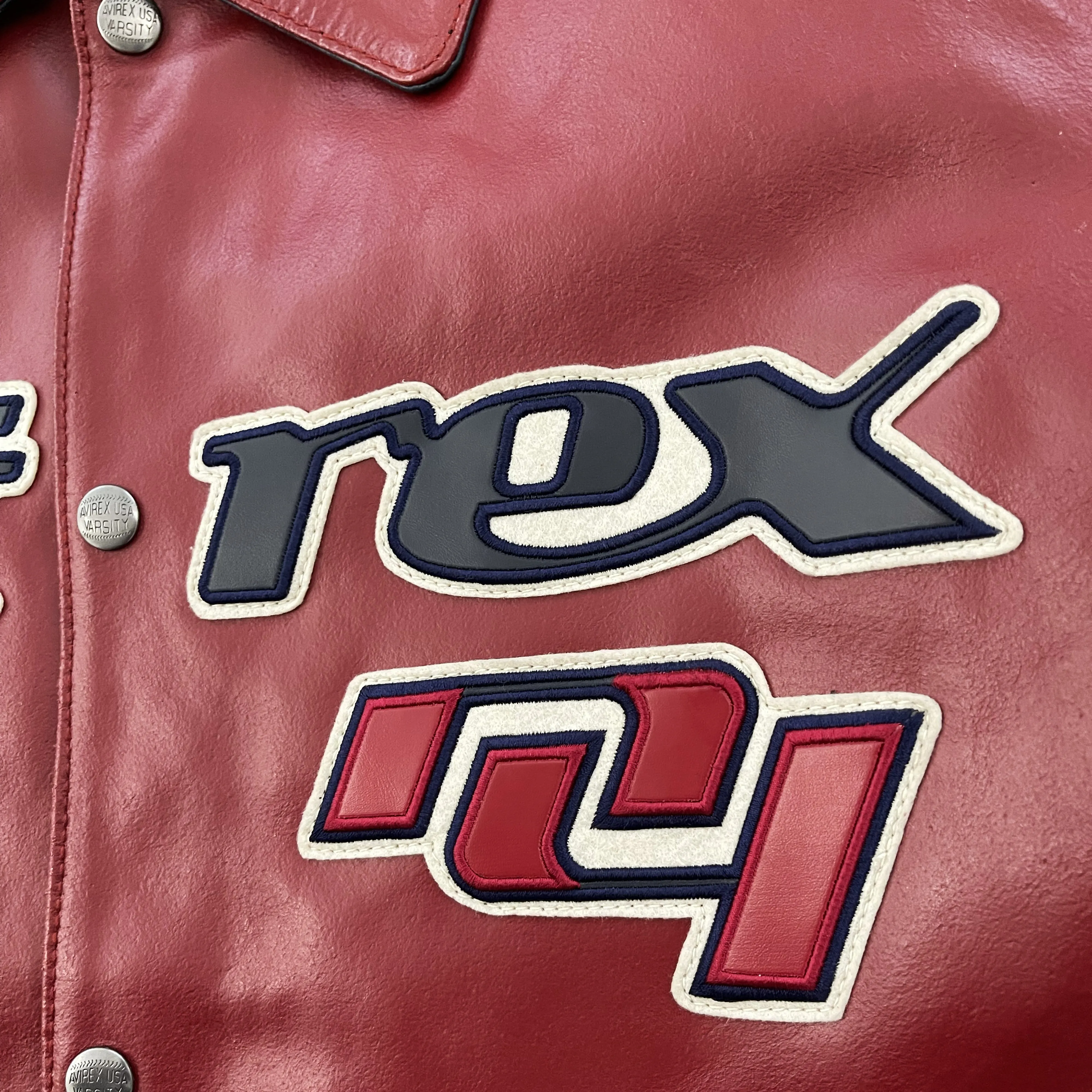 Vintage Avirex Leather Varsity Jacket