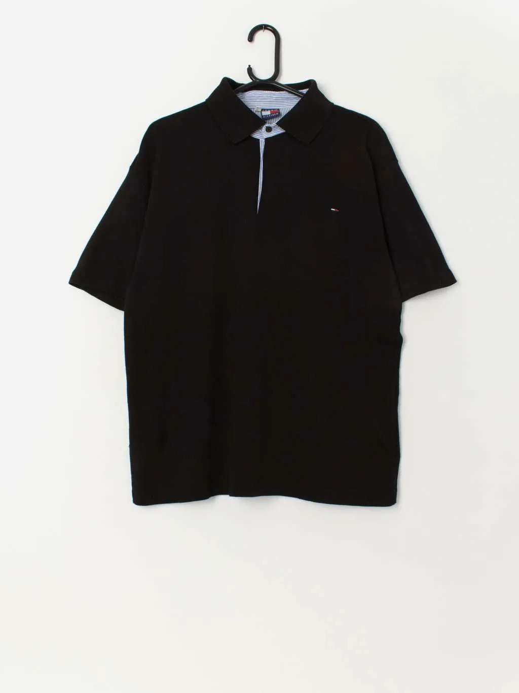 Vintage Tommy Hilfiger black polo shirt – XL