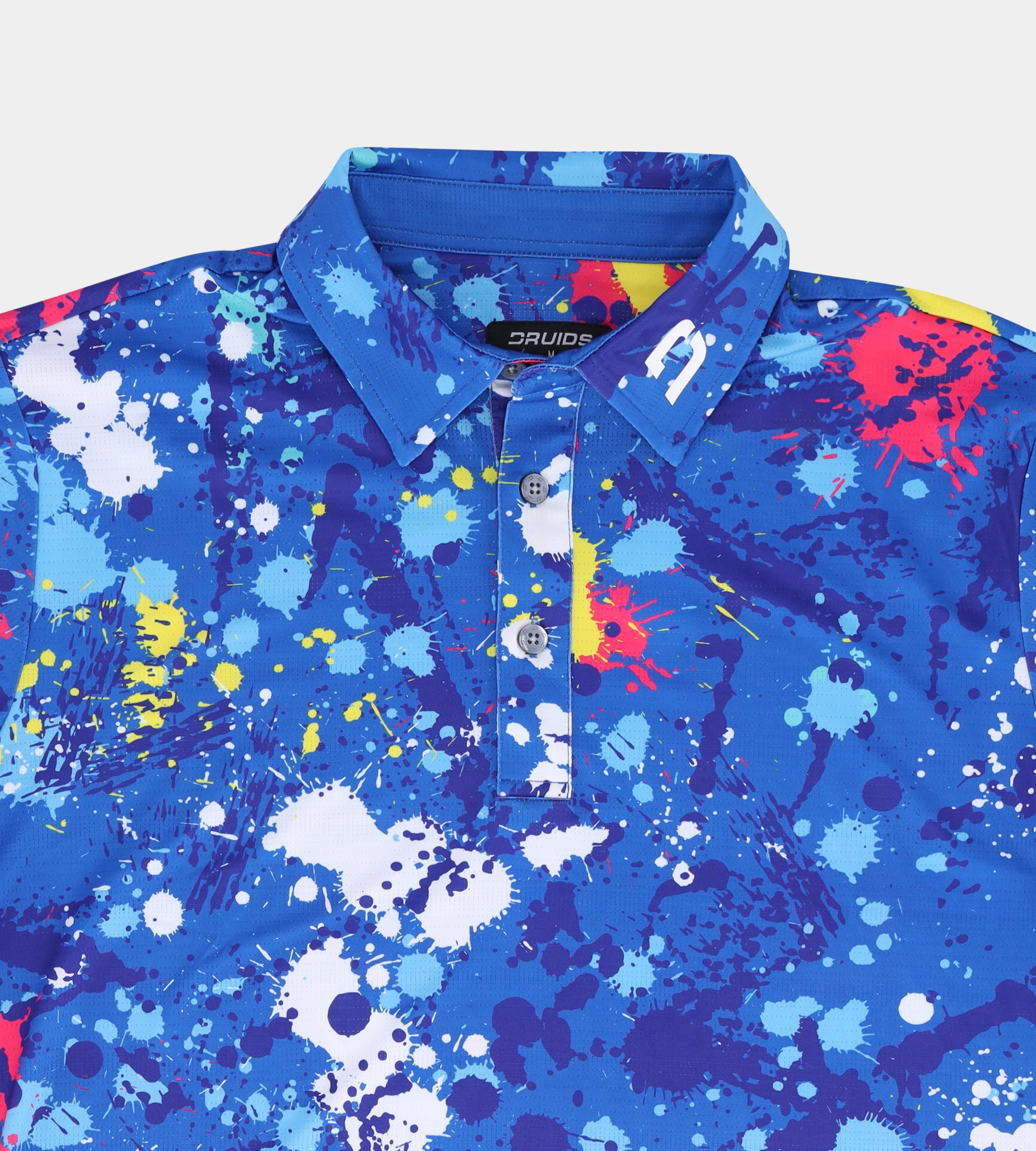 VIVID SPLATTER POLO - BLUE