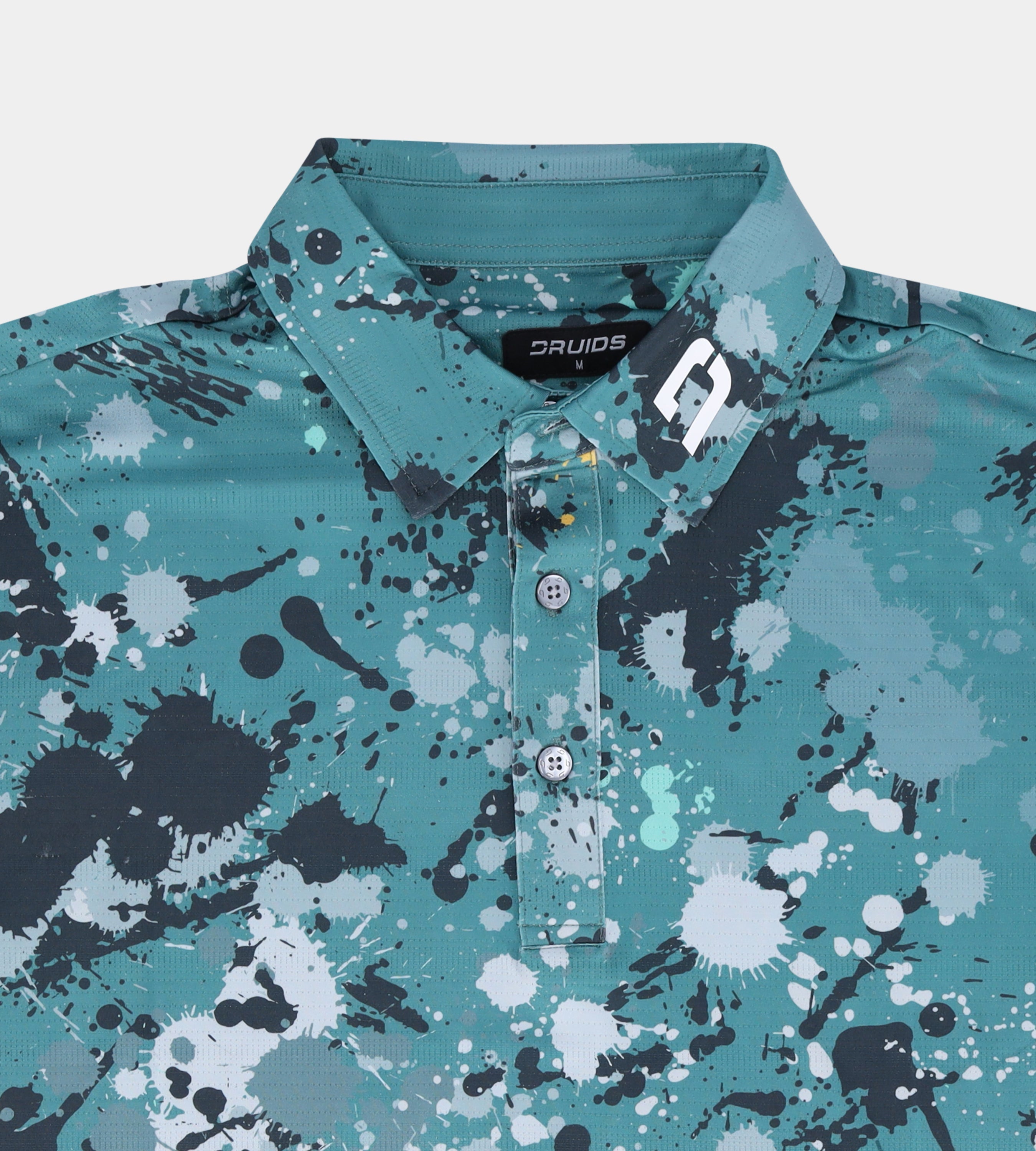 VIVID SPLATTER POLO - SAGE