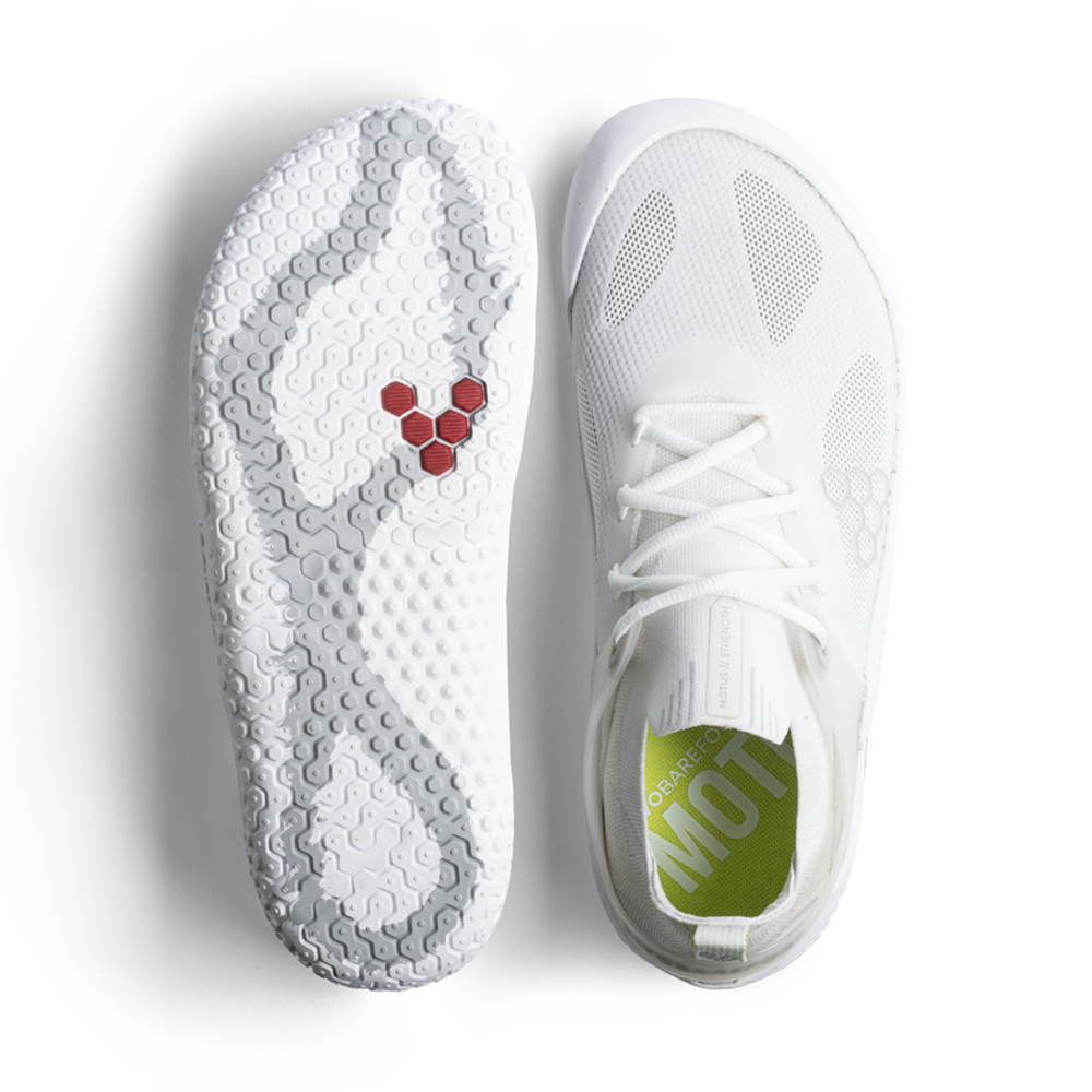 Vivobarefoot Motus Strength Mens Bright White/Grey