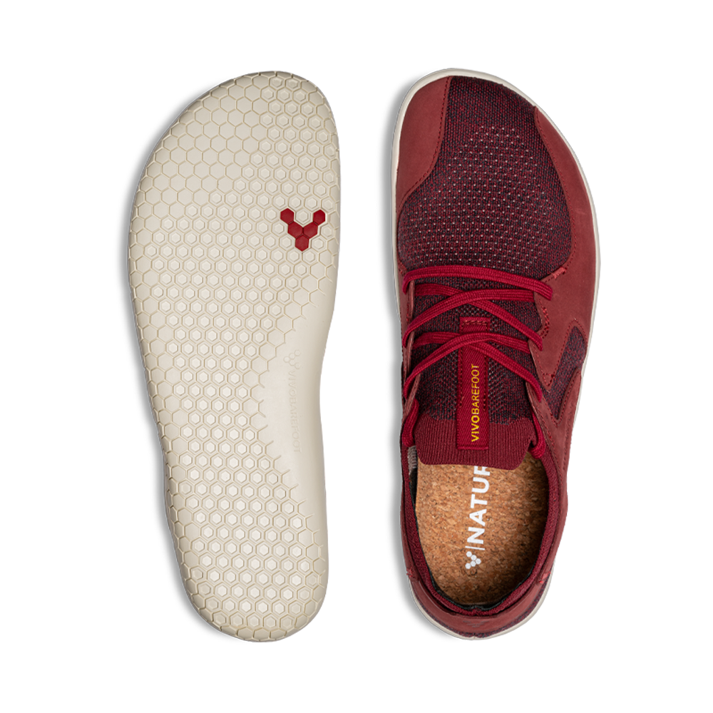 Vivobarefoot Primus Asana II Mens Burgundy