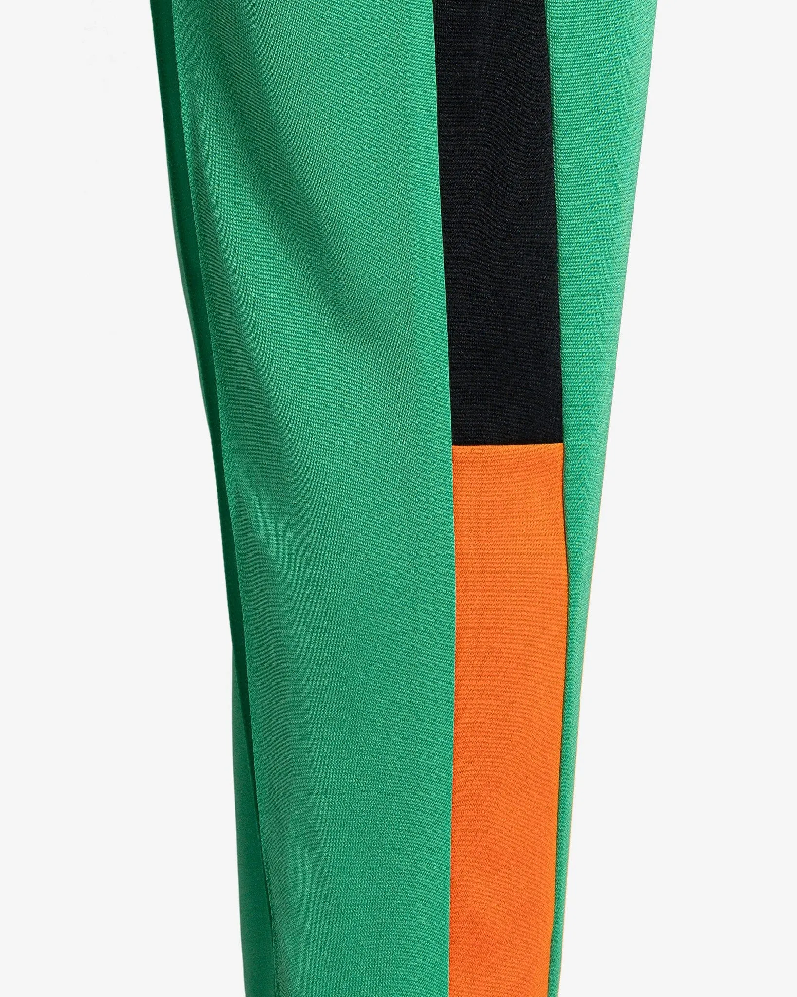 Wales Bonner Commune Trackpant in Green-Black/Orange