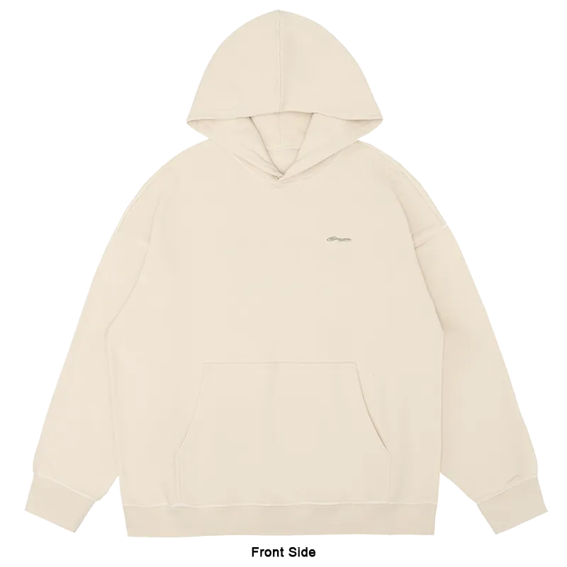 [Welcome Special]  Off The Label cream reversible hoodie