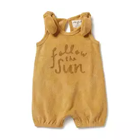 Wilson & Frenchy Follow the Sun Organic Terry Tie Playsuit