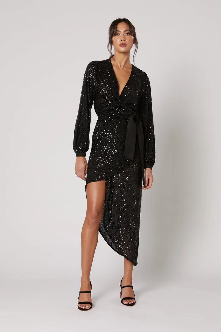 Winona Amara Wrap Dress - Black