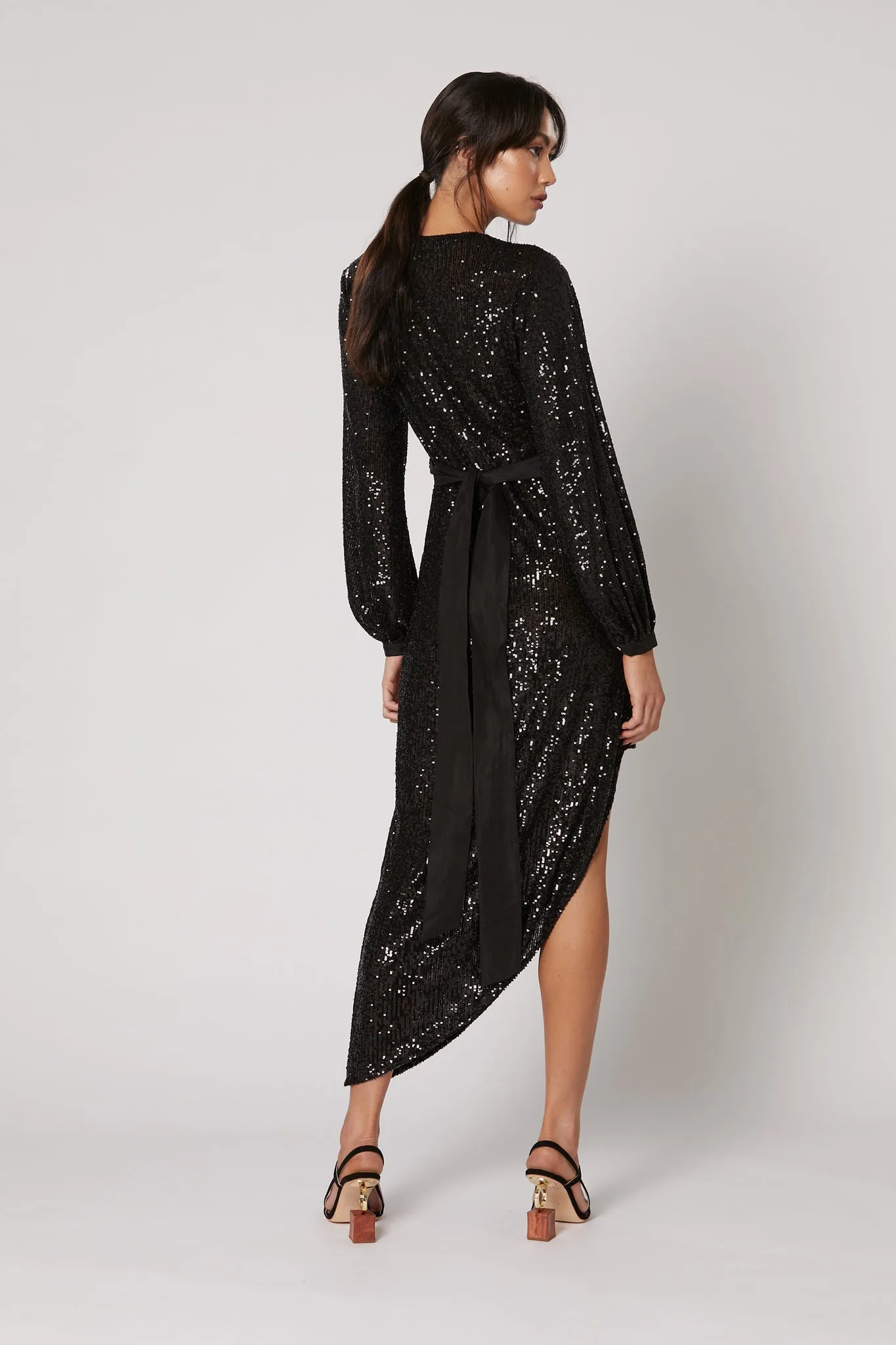 Winona Amara Wrap Dress - Black