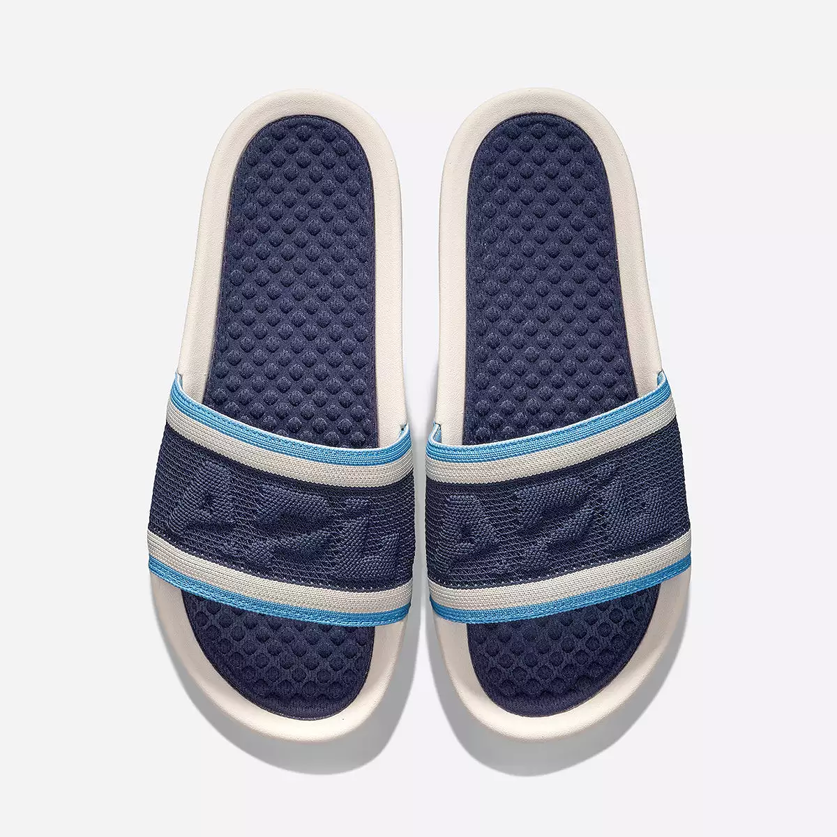 Women's Big Logo TechLoom Slide Sea Salt / Coastal Blue / Navy