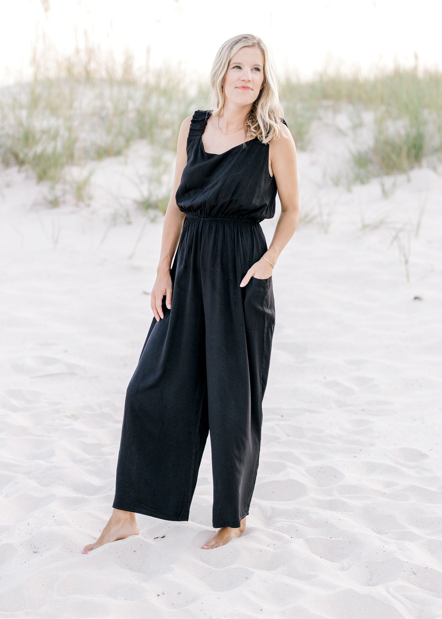 X Basic Black Jumpsuit