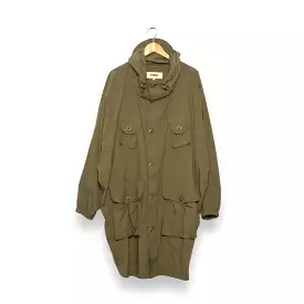 YMC Pala Poncho Hooded Coat olive