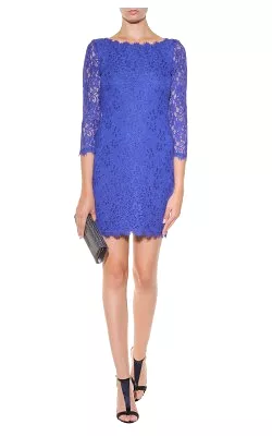 Zarita Lace Dress Blue